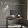 amesoba Walnut DualTier Monitor Stand for Modern Desk Setup  Minimalist Wooden Riser Shelf for Dual Monitors, Laptops, Home Office Aesthetic (Dark Walnut, Large) view 2