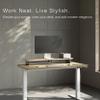 amesoba White Oak DualTier Ergonomic Desk Setup  Modern Wooden Monitor Stand & Workspace Riser, Home Office & Minimalist Aesthetic (White Oak, Large) view 2