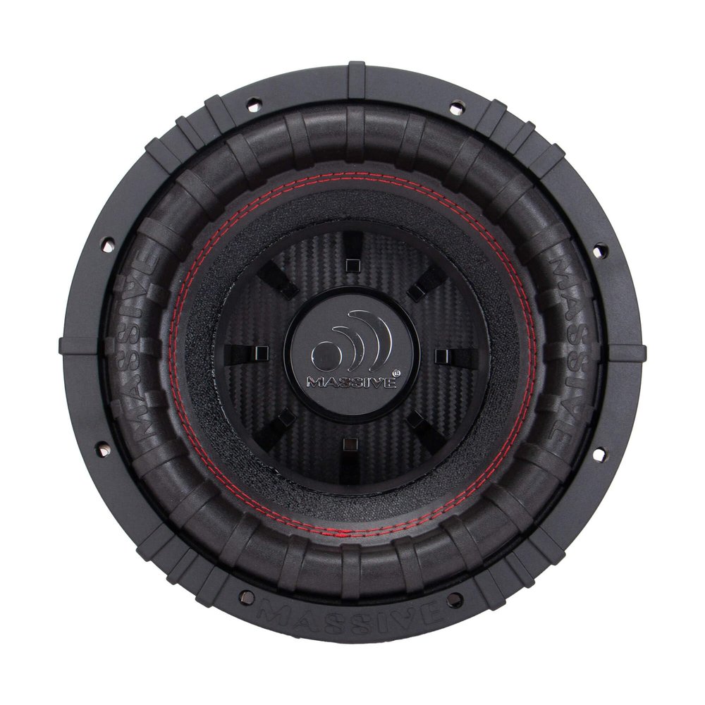 Massive Audio GTR102-10" 1000 Watts RMS / 1500w MAX Dual 2 Ohm Subwoofer with Grill