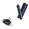 BoxWave Smart Gadget Compatible with HOTO Electric Screwdriver - AllReader SD Card Reader, microSD Card Reader SD Compact USB - Jet Black view 1