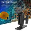 Fish Finder Mount Marine Grade Aluminum Alloy Mount Bracket with 1.5 Inch Rubber Ball view 2
