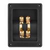 4-Way Speaker Box Terminal Cup Binding Post, Pure Copper Plated Speaker Terminal Box Binding Post Terminal Cable Connector for DIY Home Speaker Kits view 1