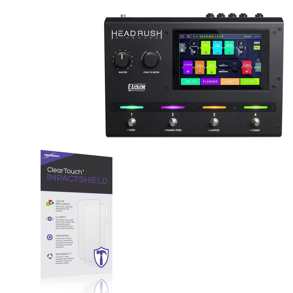 BoxWave Screen Protector Compatible with Headrush Gigboard - ClearTouch ImpactShield (2-Pack), Impenetrable Screen Protector Flexible Film