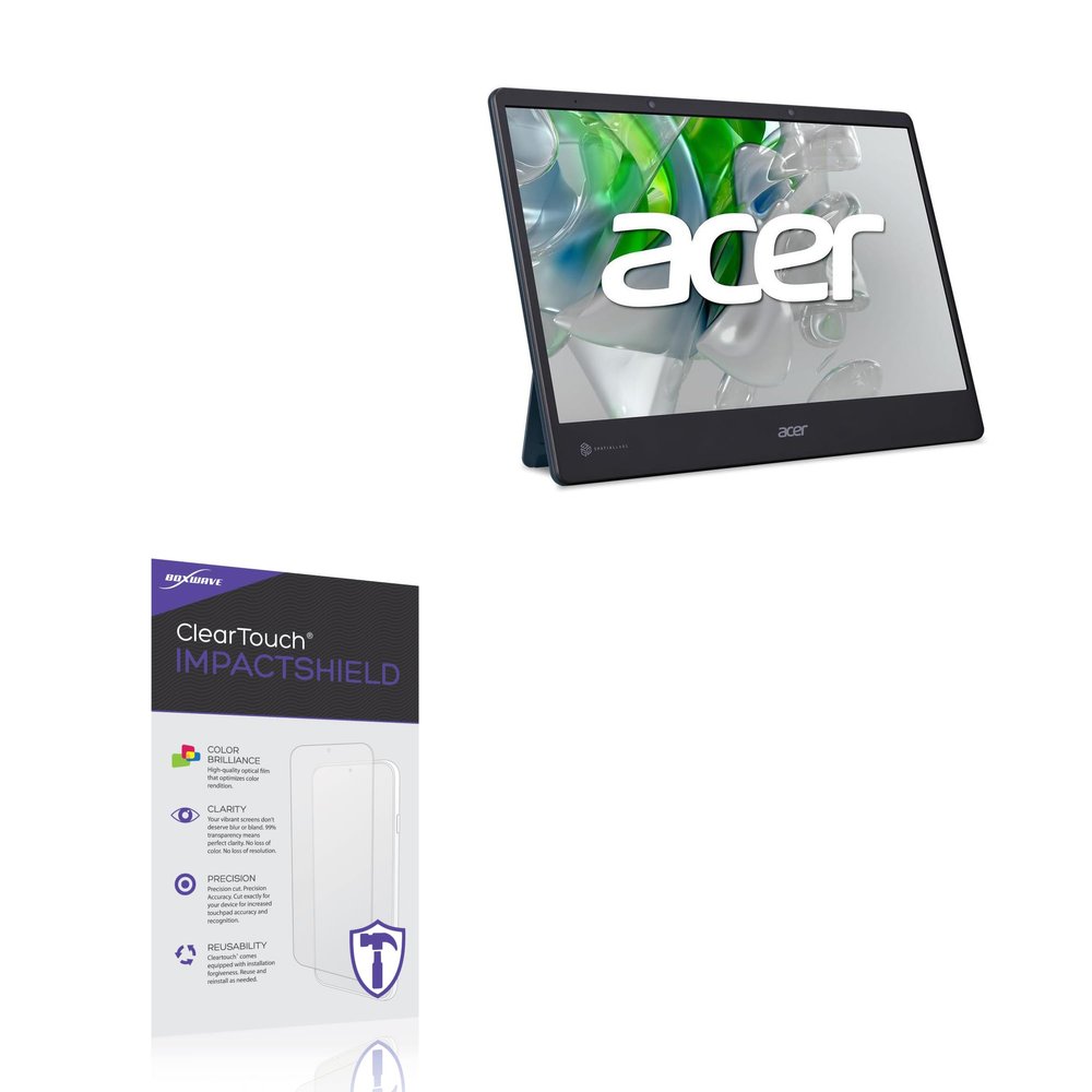 BoxWave Screen Protector Compatible with Acer SpatialLabs ASV15-1B (15.6 in) - ClearTouch ImpactShield (2-Pack), Impenetrable Screen Protector Flexible Film