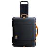 Pelican 1610 Case by ColorCase - Black - Large Sized Waterproof Case (Case Only) - Yellow Handles & Latches view 3