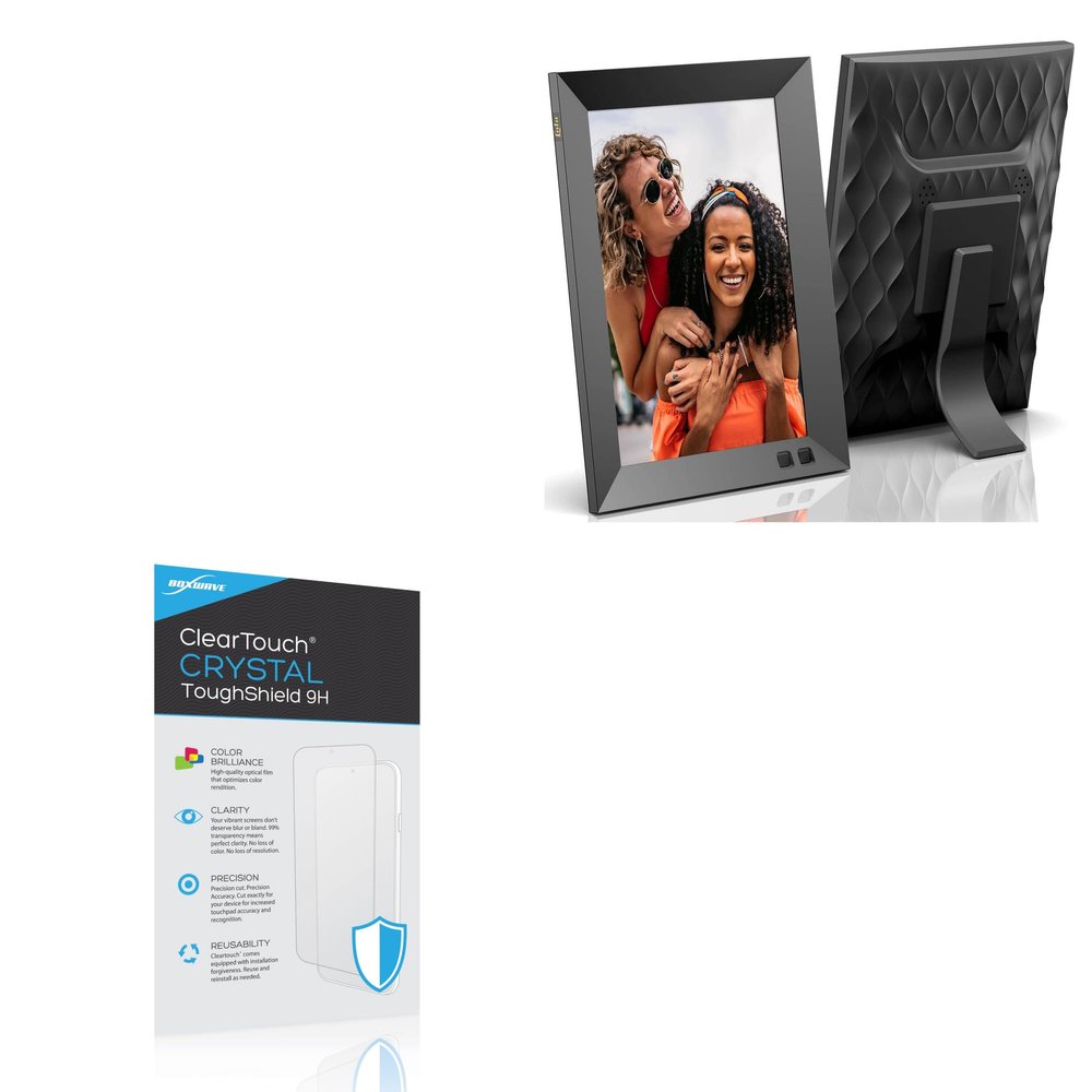 BoxWave Screen Protector Compatible with LOLA Smart Digital Picture Frame (313) - ClearTouch Crystal ToughShield 9H (2-Pack), Clear 9H Tough Flexible Film Screen Protector
