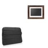 BoxWave Case Compatible with Aluratek 8 in Distressed Wood Photo Frame (6MF185) - Polar Jacket, Puffy Padded Material Zip Up Sleeve Pouch - Jet Black view 1