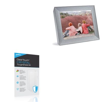 BoxWave Screen Protector Compatible with Aura Mason Luxe Sandstone 9.7 in - ClearTouch Crystal ToughShield 9H (2-Pack), Clear 9H Tough Flexible Film Screen Protector