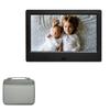 BoxWave Case Compatible with Amaboo 7 in Digital Photo Frame - Hard Shell Briefcase, Slim Messenger Bag Briefcase Cover Side Pockets - Pewter view 1