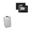 BoxWave Case Compatible with XMSJ in-Wall Smart Touchscreen 10.1 - Quilted Carrying Bag, Soft Synthetic Leather Cover w/Diamond Design - Cool Grey view 1