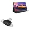 BoxWave Smart Gadget Compatible with UPERFECT UAlly K7 (17.3 in) - AllReader SD Card Reader, microSD Card Reader SD Compact USB - Jet Black view 1
