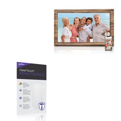 BoxWave Screen Protector Compatible with Canupdog 16 in Large Digital Picture - ClearTouch ImpactShield (2-Pack), Impenetrable Screen Protector Flexible Film