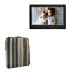 BoxWave Case Compatible with Amaboo 7 in Digital Photo Frame - Chic Pouch, Retro 70's Design Neoprene Slip Sleeve - City Lights view 1