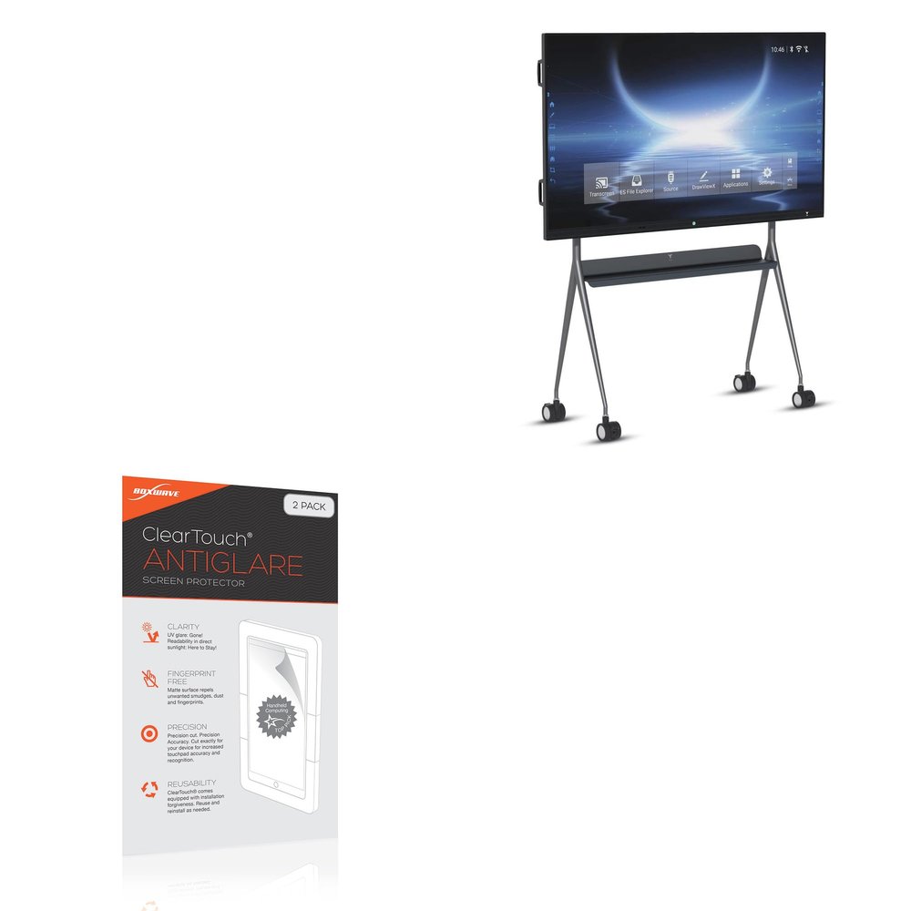 BoxWave Screen Protector Compatible with TIBURN Smartboard (75 in) - ClearTouch Anti-Glare (2-Pack), Anti-Fingerprint Matte Film Skin