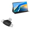 BoxWave Smart Gadget Compatible with UPERFECT UPartner B114 (14 in) - AllReader SD Card Reader, microSD Card Reader SD Compact USB - Jet Black view 1