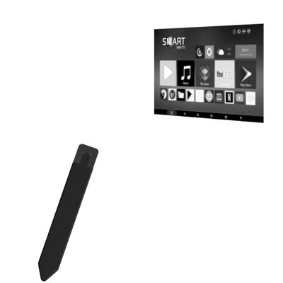 BoxWave Stylus Pouch Compatible with Haocrown 32 in Smart Bathroom TV - Stylus PortaPouch, Pen Stylii Holder Carrier Portable Self-Adhesive - Jet Black