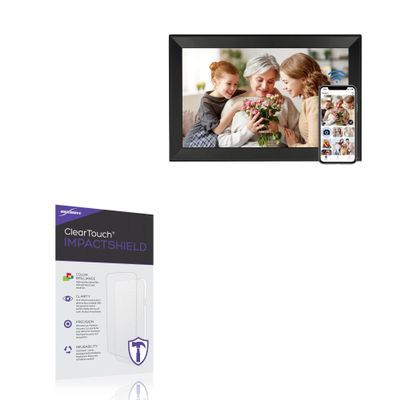 BoxWave Screen Protector Compatible with Funcare Digital Picture Frame 15.6 in - ClearTouch ImpactShield (2-Pack), Impenetrable Screen Protector Flexible Film