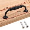 OQATNXUR Black Aluminum Alloy Door Handle DKitchen Cupboard Cabinet DPull Knobs for Furniture Hardware 1Pcs (Color : 6095-11.7) view 2