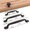 OQATNXUR Aluminum Alloy Black Cabinet Handles Kitchen Cupboard Door Pulls Drawer Knobs Fashion Furniture Hardware 1Pcs (Color : 3009-2.8) view 4