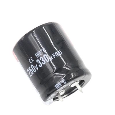 EDRIWYIM 2pcs/lot 250V330UF 20X35 22X30MM Aluminum electrolytic capacitors 250V330UF 20X35 22X25 22X30 25X25 25X30MM (Size : 22X30 2PCS)