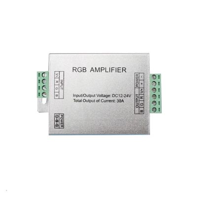 YIOGEQKWG DC5V12V/24V Monochrome/RGB/RGBW/RGBWW RGB+CCT LED Amplifier Controller 12A/24A/30A/50A 1CH/3CH/4CH/5CH Light Strip Power Repeater (Color : RGB 30A)