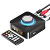 MOREGAX 5.0 Bluetooth Audio Receiver Transmitter, Wireless Audio Adapter for Speakers, TVs, PCs, CDs, Computers, and Other Home Stereo Speakers, Supports 3.5mm AUX, RCA, USB, and TF Card Playback view 1