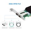 25GbE NIC Network Card Compatible with Mellanox ConnectX-4,Dual-SFP28 Ports PCI Express 3.0 X8 Ethernet Adapter Support Windows Server/Windows/Ubuntu view 3
