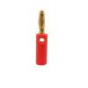 WUZDPRCJ 100Pcs 4mm Banana Plug Connector Wire Speaker Audio Connector Banane Male Plugs Adapter 4mm Banano Cable Connectors Gold Plated view 2