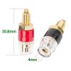 10PCS 4mm Banana Cable Connector Banana Socket Binding Post Terminal Audio Speaker Amplifier Plug Adapter Gold Plated (Color : 10Black) view 3