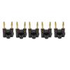 WUZDPRCJ 1/2Pcs Black 4mm Banana Plug Connector 4mm Audio Speaker Plug Adapter Double Row Audio Plug Banana Terminal Amplifier Plug Jack (Size : 2Pcs) view 1