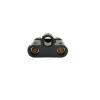 WUZDPRCJ 1/2Pcs Black 4mm Banana Plug Connector 4mm Audio Speaker Plug Adapter Double Row Audio Plug Banana Terminal Amplifier Plug Jack (Size : 2Pcs) view 4