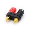 10PCS Banana Plugs Dual Female Couple Terminals Red Black Connector Amplifier Terminal Binding Post Banana Speaker Plug Jack view 3