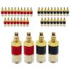 20PCS 4MM Brass Banana Connector Amplifier The Speaker Terminal Banana Plug Socket Connector view 1