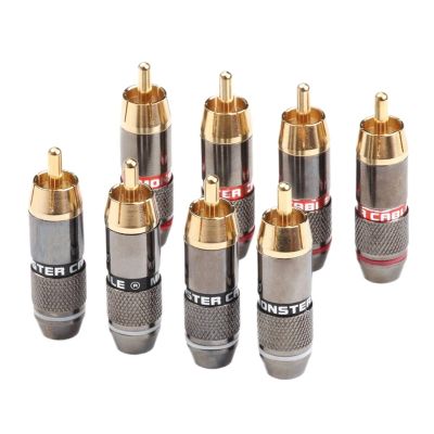 12PCS Double Self Locking Banana Plugs Set Gold Plated Copper Female Connectors Amplifier Audio Speaker Cable Wire Adapters