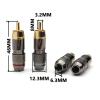 12PCS Double Self Locking Banana Plugs Set Gold Plated Copper Female Connectors Amplifier Audio Speaker Cable Wire Adapters view 2