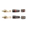 12PCS Double Self Locking Banana Plugs Set Gold Plated Copper Female Connectors Amplifier Audio Speaker Cable Wire Adapters view 4