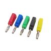 10Pcs 4mm Stackable Nickel Plated Audio Speaker Banana Plug Connector Test Probe Binding Post Red Black Yellow Green Blue (Color : 10Pcs Green) view 1
