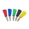 10Pcs 4mm Stackable Nickel Plated Audio Speaker Banana Plug Connector Test Probe Binding Post Red Black Yellow Green Blue (Color : 10Pcs Green) view 3