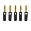 10Pcs 4mm Banana Plugs Audio Speaker Wire Cable Connector Gold Plated Banana Plug Connectors Adapter for Amplifier Black Red (Color : 10Pcs Red) view 4