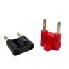 WUZDPRCJ 8PCS/Double Row 4MM Banana Plug Connector Twin Banana Terminal Couple Adapter Speaker Amplifier Plug Jack (Color : 4 Red 4 Black-01) view 3