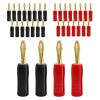 10/40PCS 4mm Gold Plated Speaker Banana Plug Horn Speakers Banana Connector for Audio Video Speaker Cable Adapter (Color : 10Pcs (5Pairs)) view 1