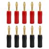 10/40PCS 4mm Gold Plated Speaker Banana Plug Horn Speakers Banana Connector for Audio Video Speaker Cable Adapter (Color : 10Pcs (5Pairs)) view 2