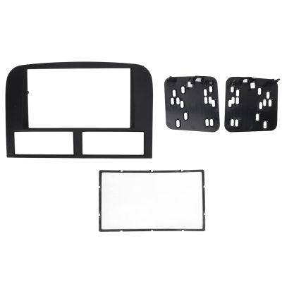 2 Din Stereo Radio Installation Kit Dashboard Installation Trim Kit Bezel Replacement for Grand Cherokee 1999-2004 Car Stereo Install Kit Stereo Audio Bezel Decor