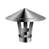 ZYZSY Chimney caps for Outside, Cone Top Round Chimney Cover, with Adjustable Metal Strips, Roof Vent Cap for Kitchen, Canteen Ventilation, Chimney Flue Cowl (Size : 130mm/5in) view 1