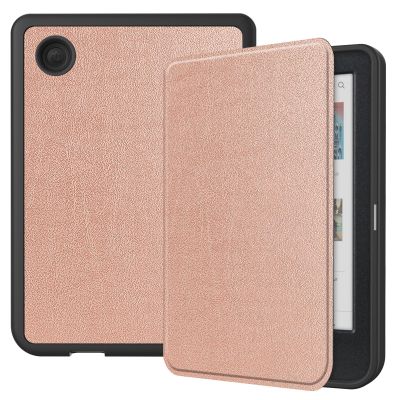 DWaybox Case for Kobo Clara Colour 6.0 inch 2024 Released, with Auto Sleep/Wake, Soft TPU Matte Back Cover, Slim Lightweight Shell Protective Smart Cover for Kobo Clara BW 6 Case -Rose Gold