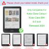 DWaybox Case for Kobo Clara Colour 6.0 inch 2024 Released, with Auto Sleep/Wake, Soft TPU Matte Back Cover, Slim Lightweight Shell Protective Smart Cover for Kobo Clara BW 6 Case -Rose Gold view 2