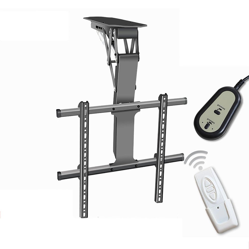 tv wall mount,wall mount tv bracket, Motorized TV Mount - Motorized Ceiling TV Mount, Hidden Drop Down TV Lift, Telescopic Electric TV Lift with Auto Lifting, 0-85 Flip Down, Fits 32-70 Inch TVs Moto