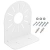 L-Shape Dome Camera Bracket, Steel Metal 1 Pcs Size 2.5"/4.5"/6" Dome IP Camera Side Bracket Universal Wall Mounted L Type Bracket Right Angle Bracket (S=2.5 inch) view 1