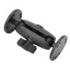 1inch Double Ball Mount, Aluminum Alloy Fish Finder Mount Ball Socket Arm 3.5in Double with 2 AMPS Round Plates for Various Fish Finders view 1