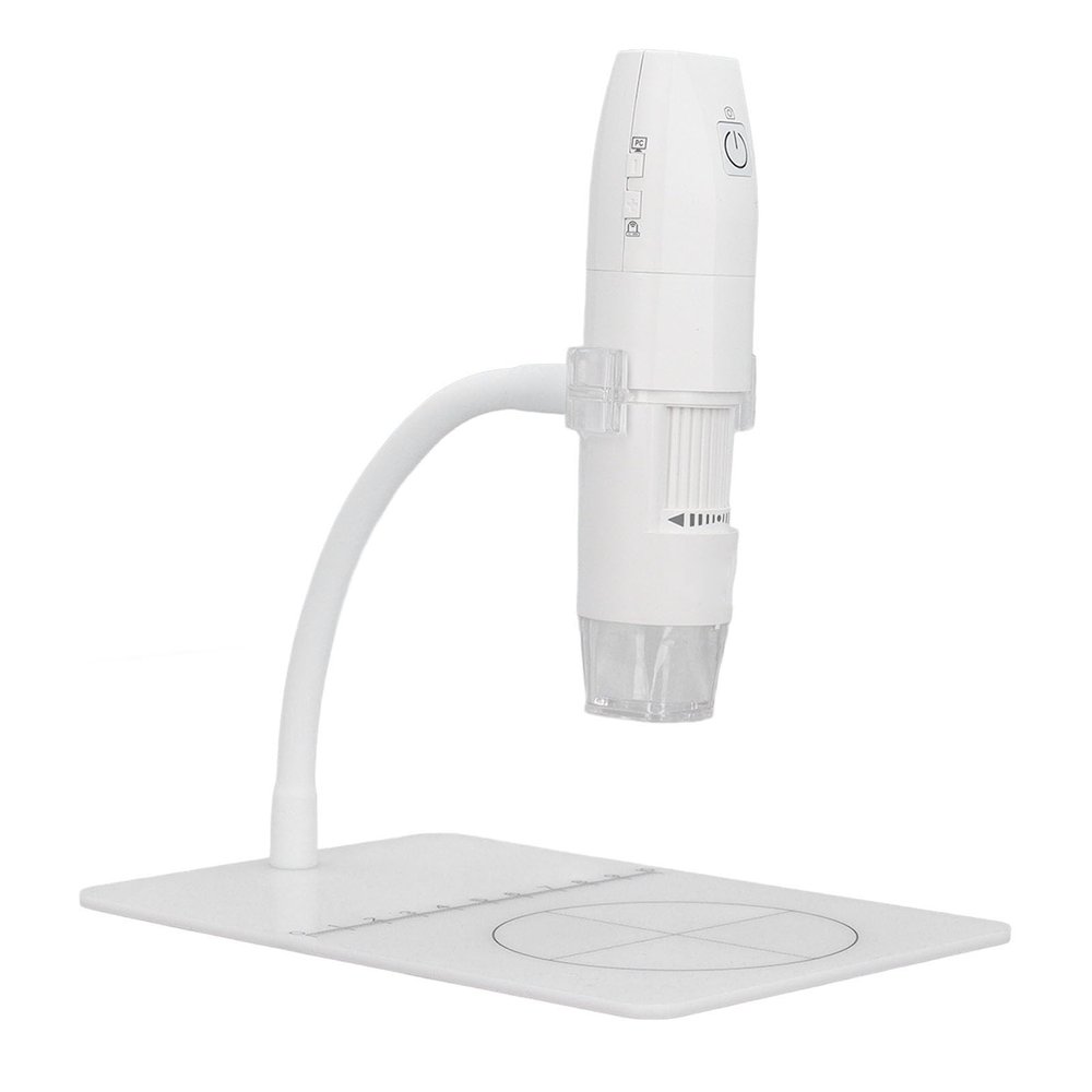 Digital Microscope, Handheld USB 1080P HD 2MP 50 to 1000x Digital Microscope with Adjustable Stand for iOS, Android, OS X, (White)